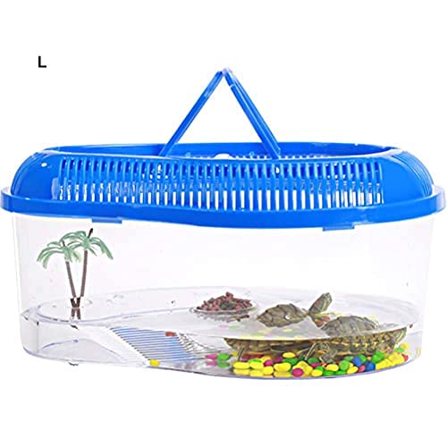 水槽 亀 COZENTA | Amazon 亀の蓋付き 金属製彫刻容器 飼育ケース アクリル製 蓋付き 高台 ケージ 工芸品